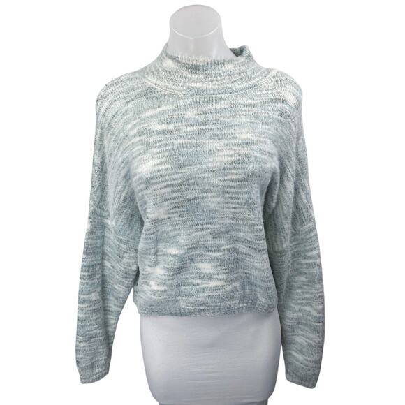 Sincerely Jules Green Heathered Long Sleeve Dolman Turtleneck Sweater Top Size S - Picture 1 of 4
